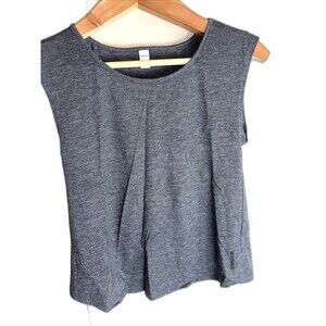 Reebok Women’s Small Black Sleeveless Tank Top Open Split Back Athletic Shirt